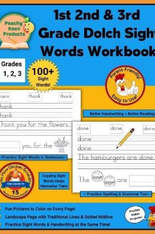 Cover of 1st 2nd 3rd Grade Dolch Sight Words Workbook