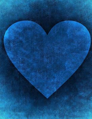 Book cover for Jumbo Oversized Heart Art on Blue