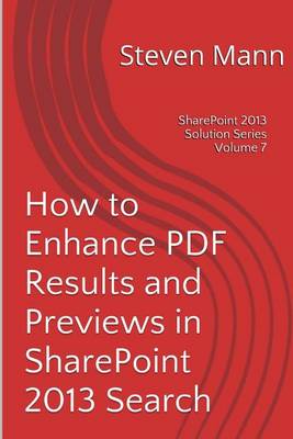 Book cover for How to Enhance PDF Results and Previews in Sharepoint 2013 Search