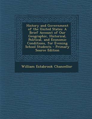 Book cover for History and Government of the United States