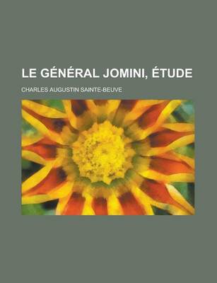 Book cover for Le General Jomini, Etude