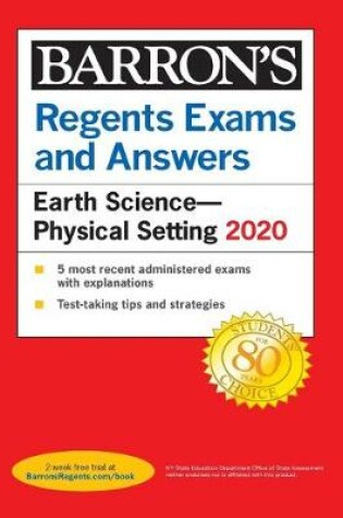 Cover of Regents Exams and Answers: Earth Science--Physical Setting 2020