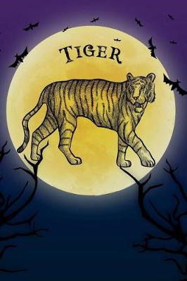 Book cover for Tiger Notebook Halloween Journal