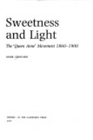 Cover of Sweetness and Light