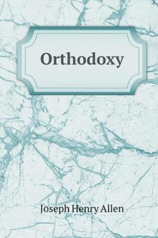 Cover of Orthodoxy