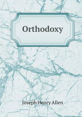 Book cover for Orthodoxy