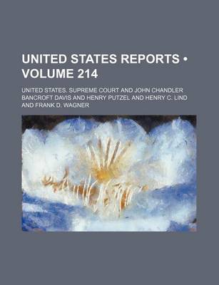 Book cover for United States Reports (Volume 214)