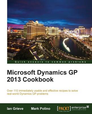 Book cover for Microsoft Dynamics GP 2013 Cookbook