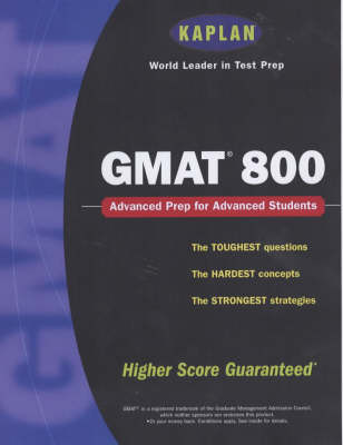 Book cover for Kaplan GMAT 800