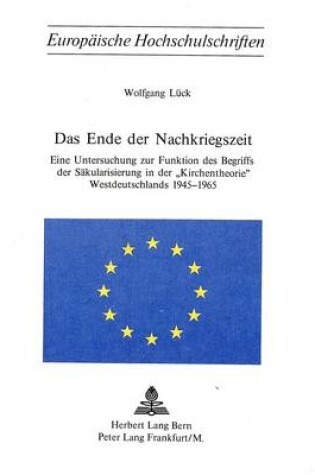 Cover of Das Ende Der Nachkriegszeit