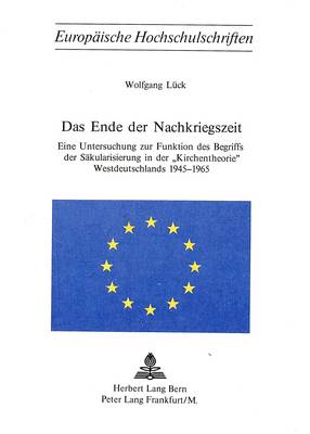 Cover of Das Ende Der Nachkriegszeit