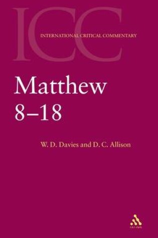 Cover of Matthew 8-18