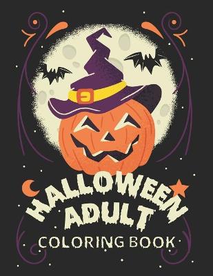 Book cover for Halloween Adult Coloring Book