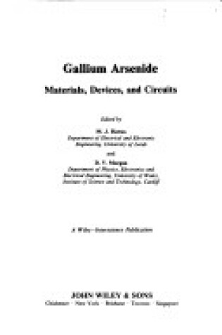 Cover of Gallium Arsenide