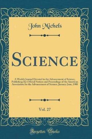 Cover of Science, Vol. 27