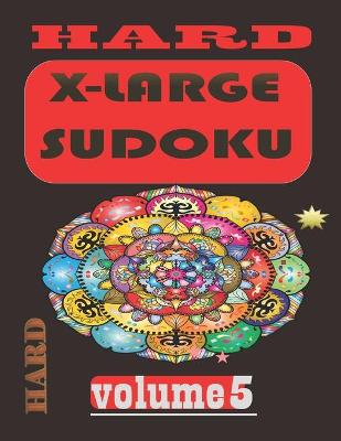Book cover for Hard X Large Sudoku-Volume 5