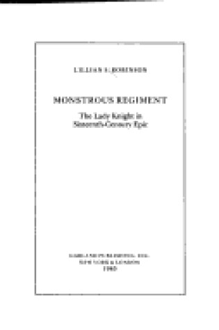 Cover of Monstrous Regiment