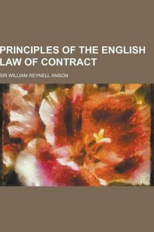 Cover of Principles of the English Law of Contract