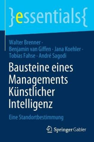 Cover of Bausteine eines Managements Künstlicher Intelligenz