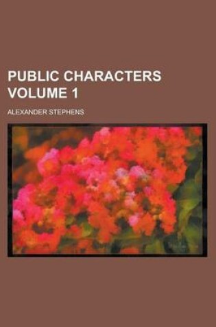 Cover of Public Characters Volume 1