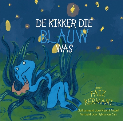 Book cover for De kikker die blauw was