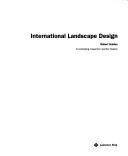 Book cover for International Landscape Design