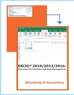 Book cover for Excel 2010/2013/2016