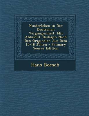 Book cover for Kinderleben in Der Deutschen Vergangenheit