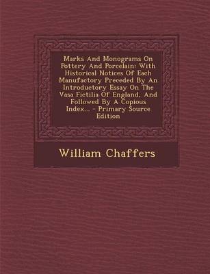 Book cover for Marks and Monograms on Pottery and Porcelain