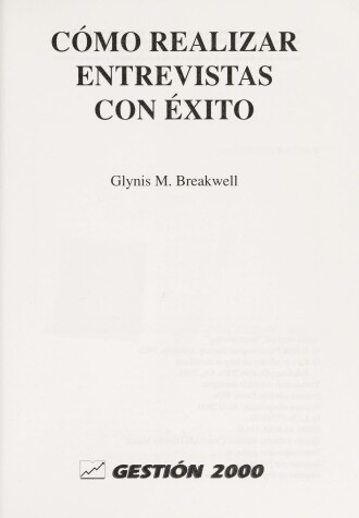 Book cover for Como Realizar Entrevistas Con Exito