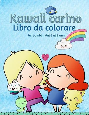 Book cover for Libro da colorare Kawaii per bambini dai 3 ai 9 anni