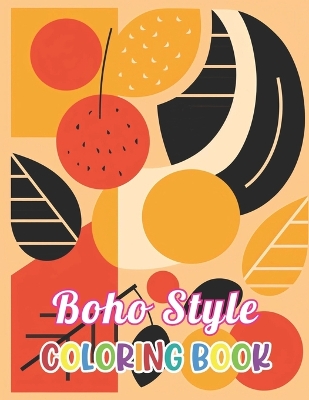 Book cover for Boho Style Coloring Book