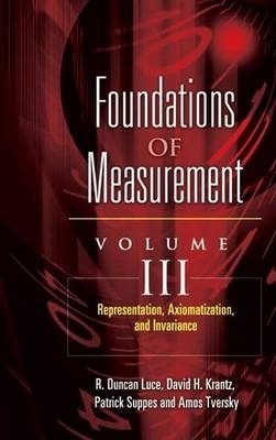 Book cover for Representation, Axiomatization, and Invariance
