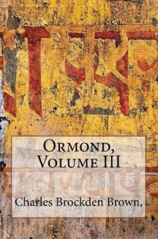 Cover of Ormond, Volume III