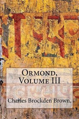 Book cover for Ormond, Volume III
