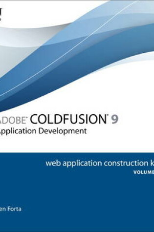 Cover of Adobe ColdFusion 9 Web Application Construction Kit, Volume 2