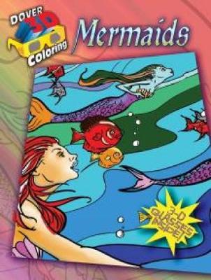 Book cover for 3-D Coloring Book--Mermaids