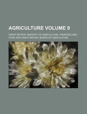 Book cover for Agriculture Volume 9