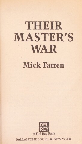 Book cover for Their Master's War