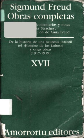Book cover for Obras Completas - Tomo XVII de La Historia de Una Neurosis Infantil