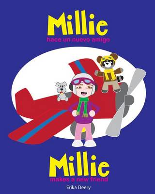 Book cover for Millie hace un nuevo amigo/Millie makes a new friend (Spanish/English)