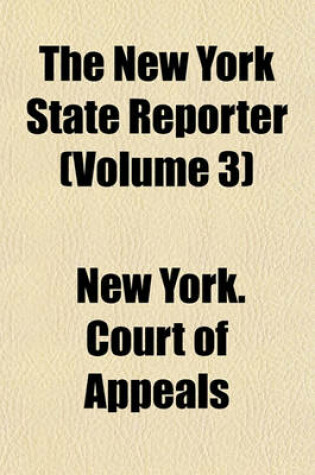 Cover of The New York State Reporter Volume 3