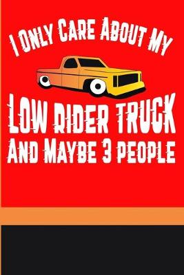 Book cover for I Only Care About My Low Rider Truck and Maybe 3 People