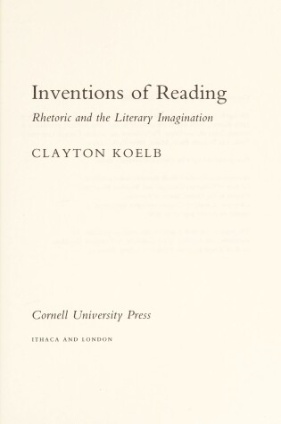 Cover of Inventions of Reading