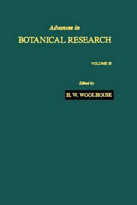 Book cover for Advances in Botanical Research