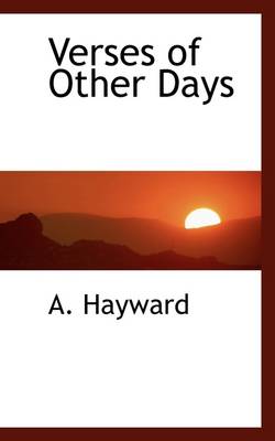 Book cover for Verses of Other Days