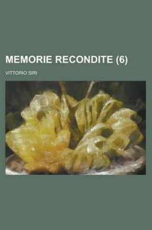 Cover of Memorie Recondite (6)