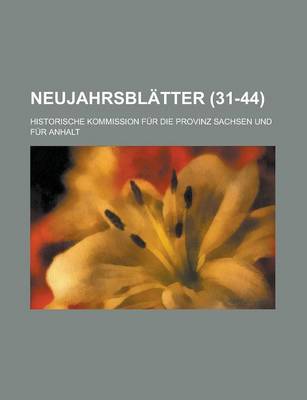 Book cover for Neujahrsblatter (31-44)