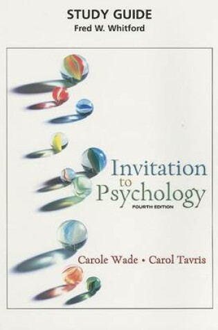 Cover of Study Guide for Invitation to Psychology (all editions)