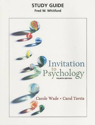 Book cover for Study Guide for Invitation to Psychology (all editions)